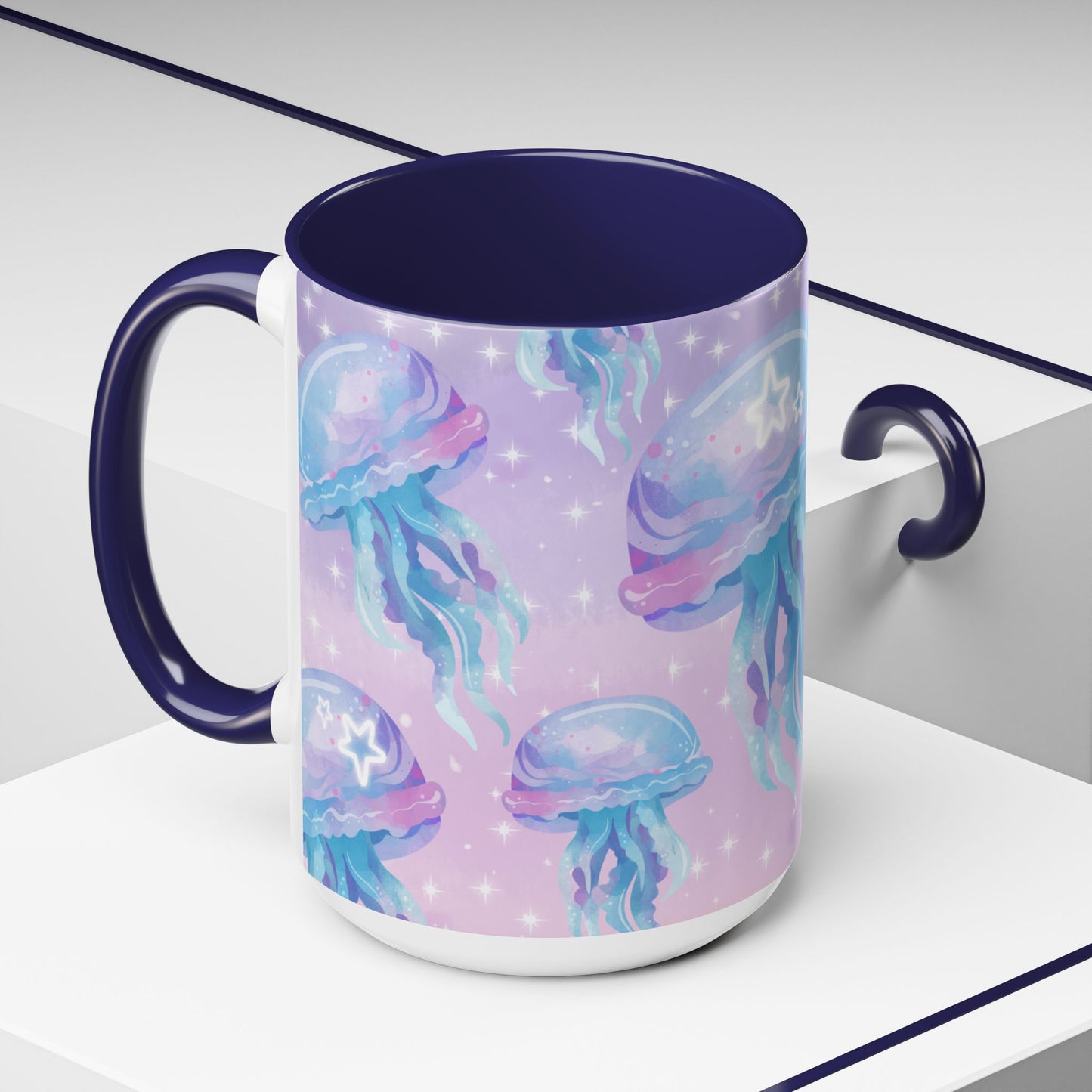 Magical Jellyfish Coffee Mug - 11oz & 15oz | Ocean-Inspired Design