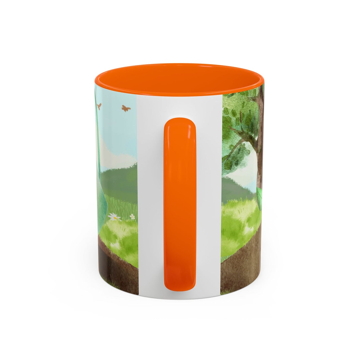Learn and Grow Accent Coffee Mug - 11oz & 15oz | Nature-Inspired Design for Garden Lovers