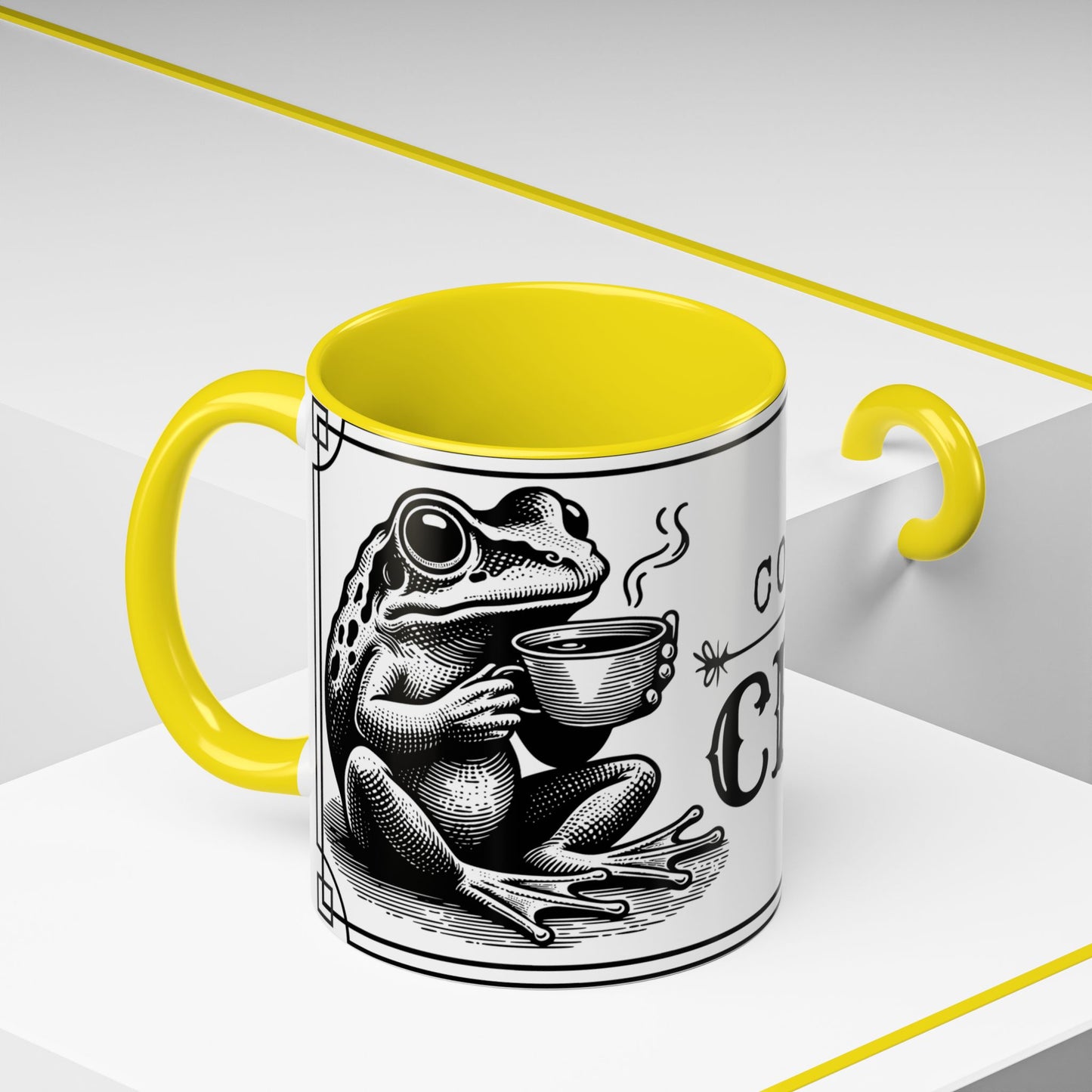 Coffee Mug - 'Coffee or Croak' Frog Design