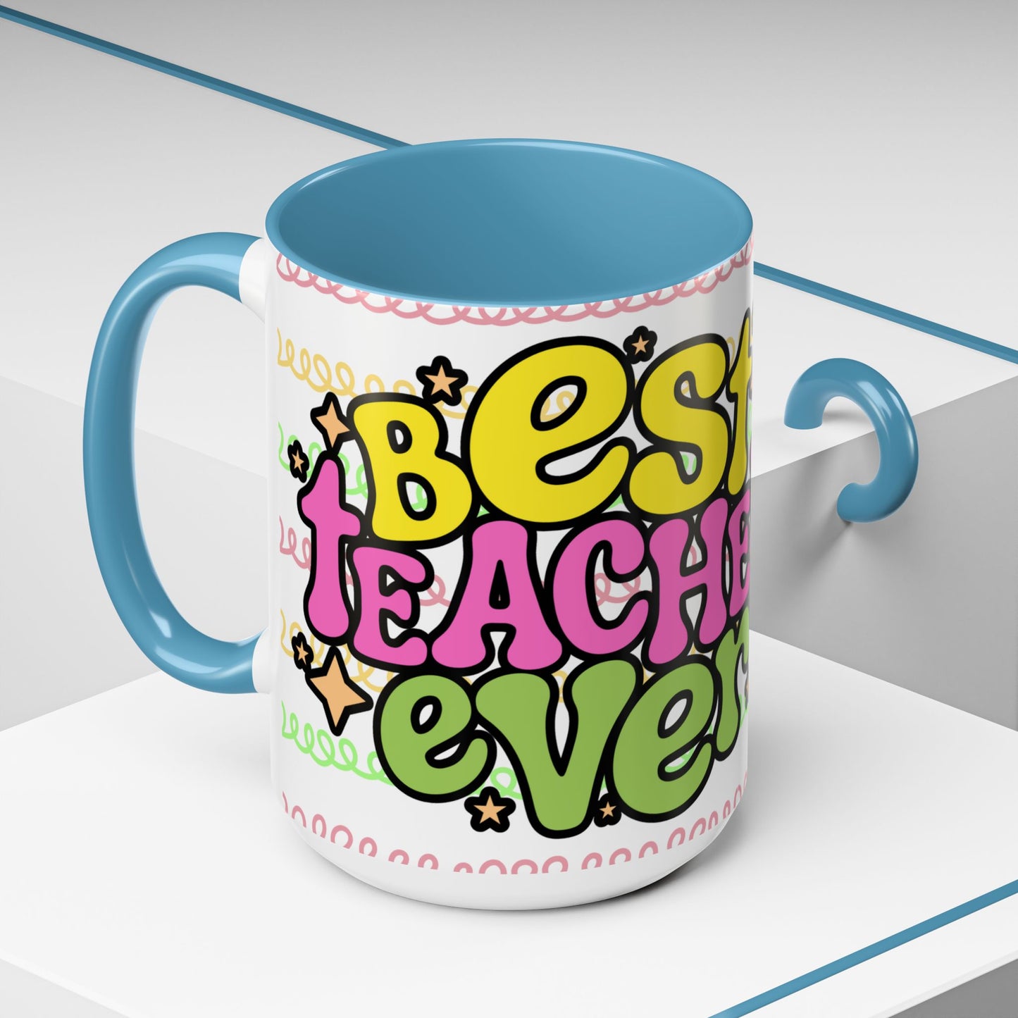 Colorful Teacher Appreciation- Best Teacher Ever Coffee Mug
