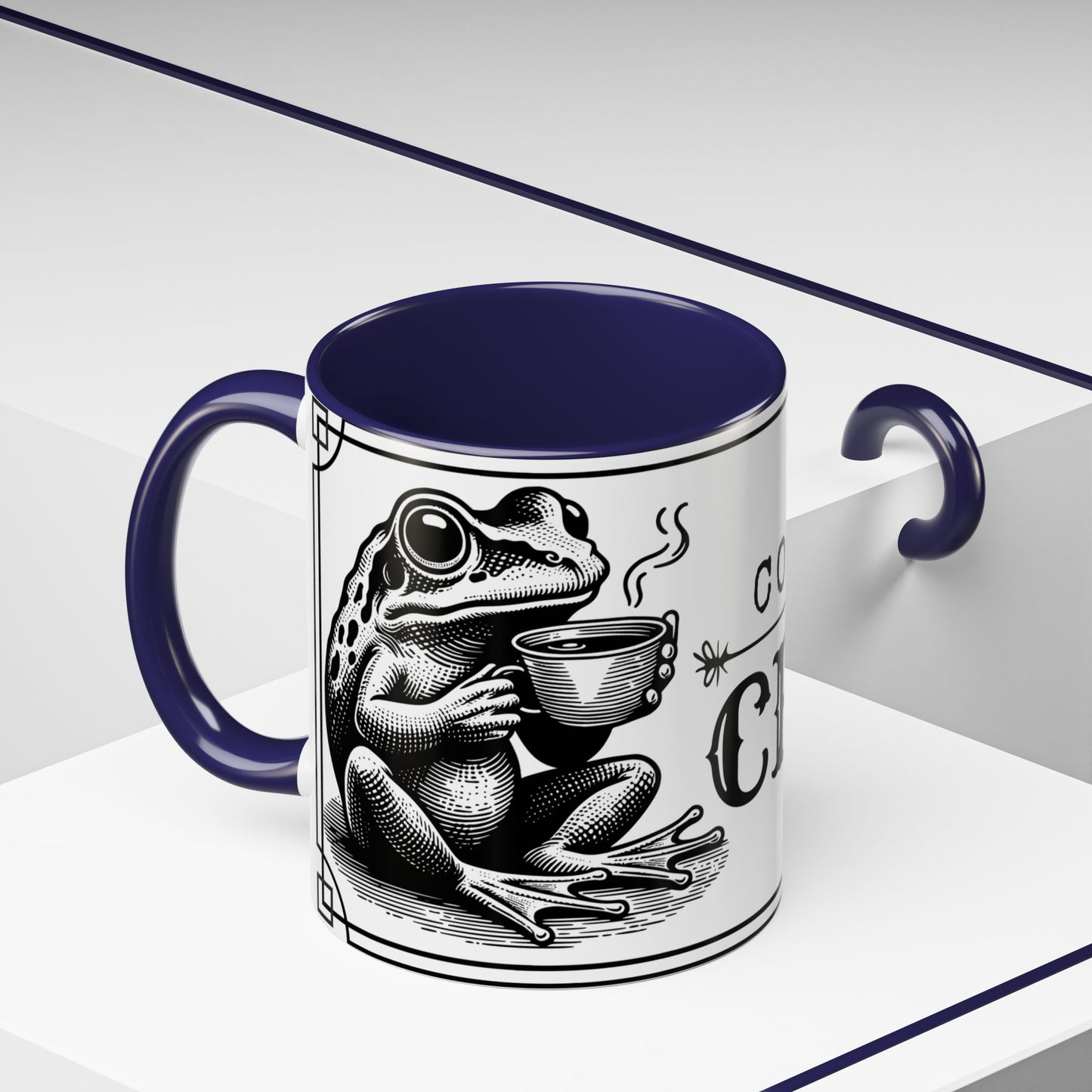 Coffee Mug - 'Coffee or Croak' Frog Design