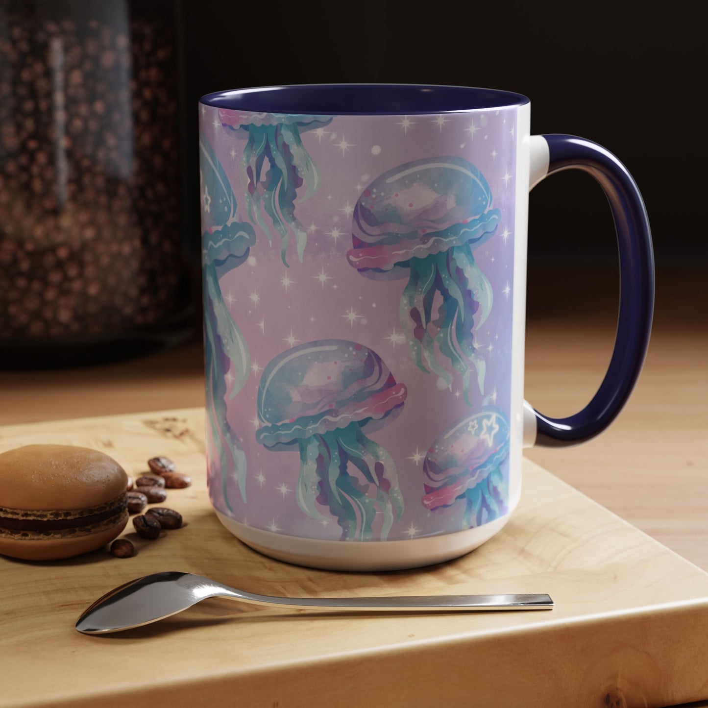 Magical Jellyfish Coffee Mug - 11oz & 15oz | Ocean-Inspired Design
