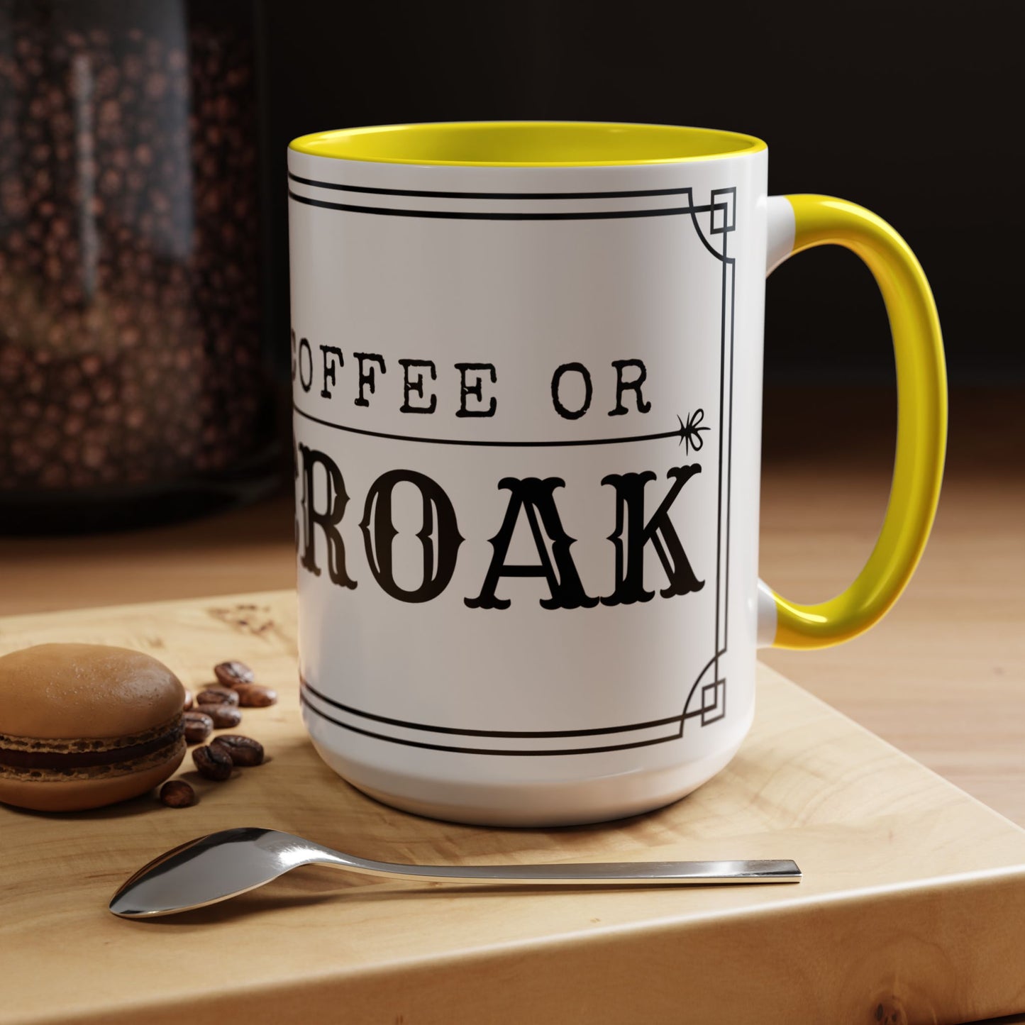 Coffee Mug - 'Coffee or Croak' Frog Design