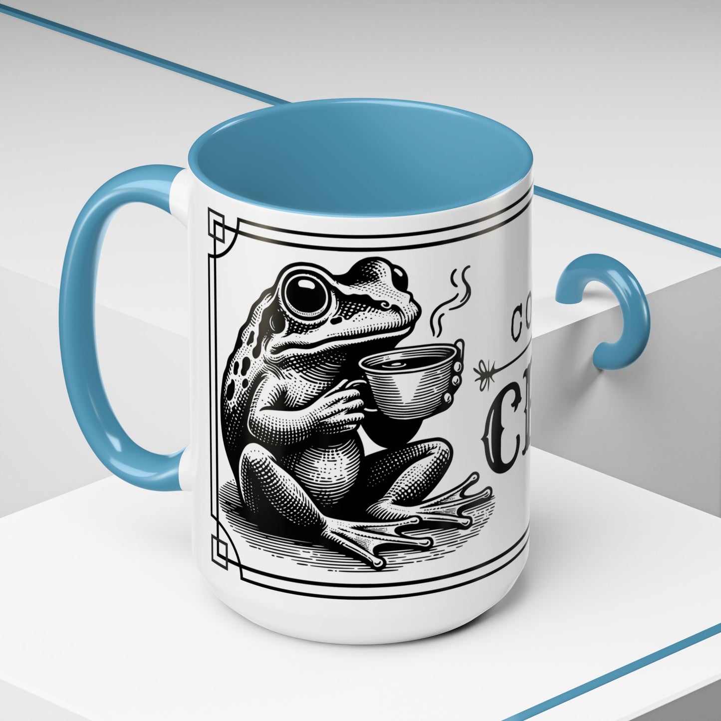 Coffee Mug - 'Coffee or Croak' Frog Design