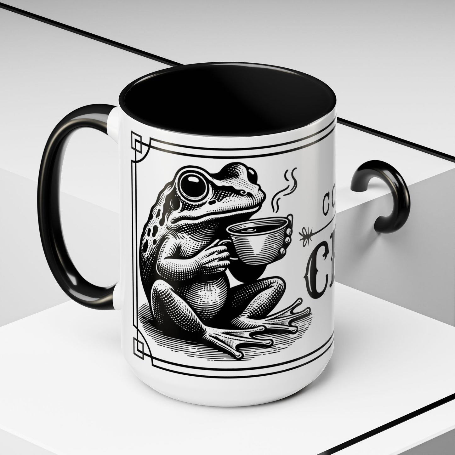 Coffee Mug - 'Coffee or Croak' Frog Design