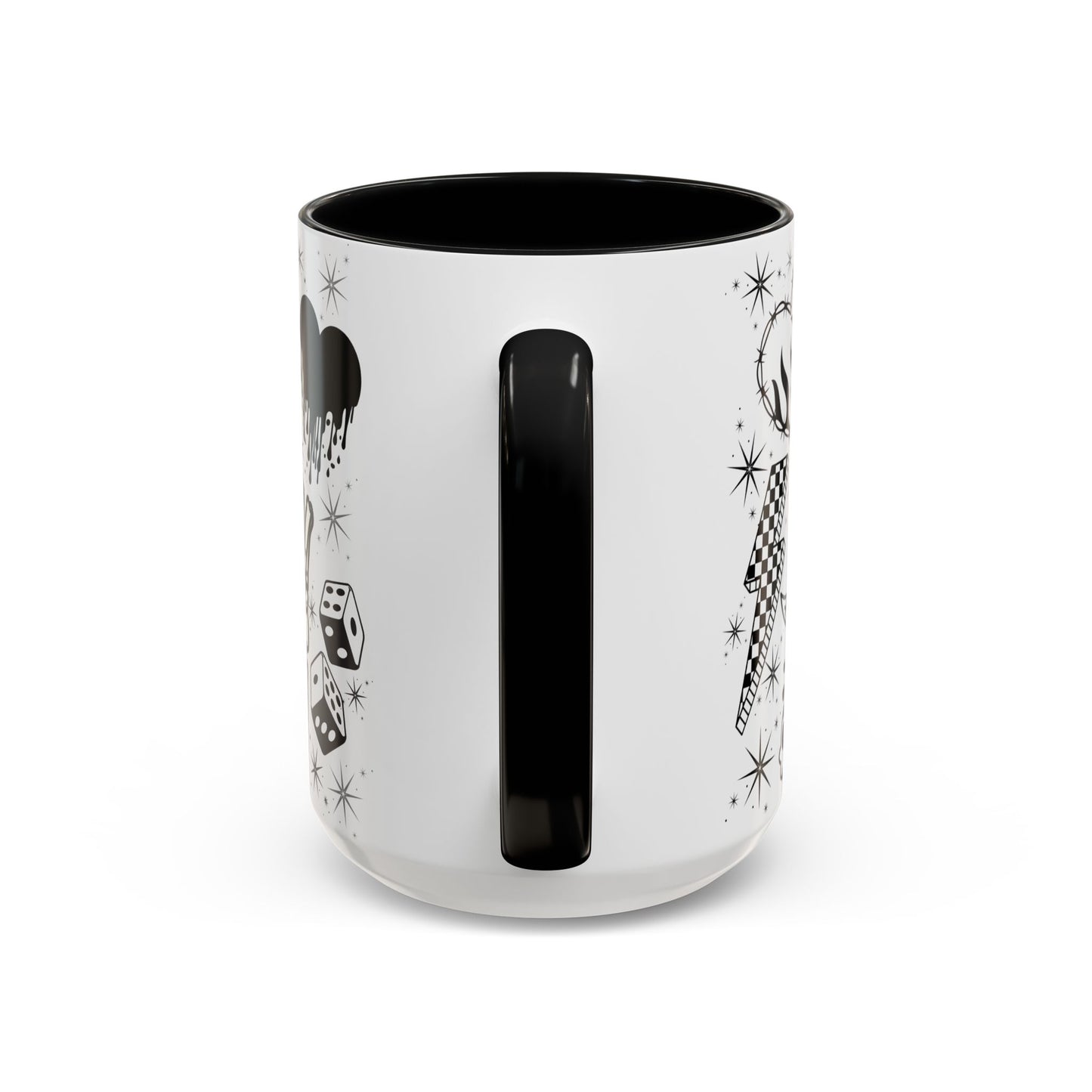 Teaching is a Work of Heart Coffee Mug - Black & White Accent Mug for Educators