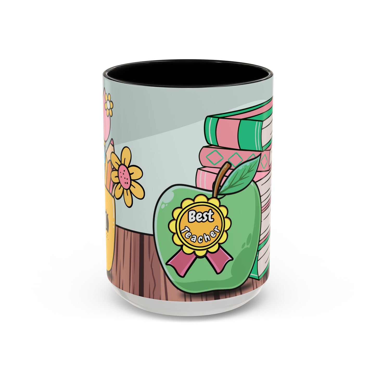 Best Teacher Accent Coffee Mug - Unique Gift for Educators, Teacher Appreciation Day, Back to School, Personalized Coffee Cup, Home