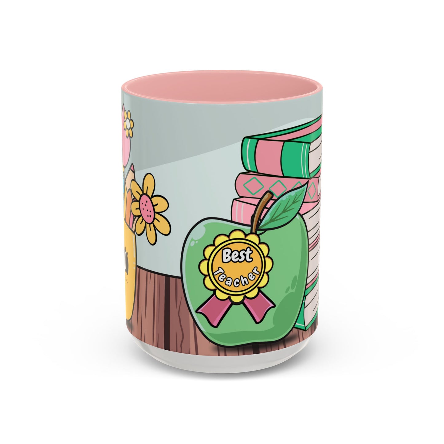 Best Teacher Accent Coffee Mug - Unique Gift for Educators, Teacher Appreciation Day, Back to School, Personalized Coffee Cup, Home