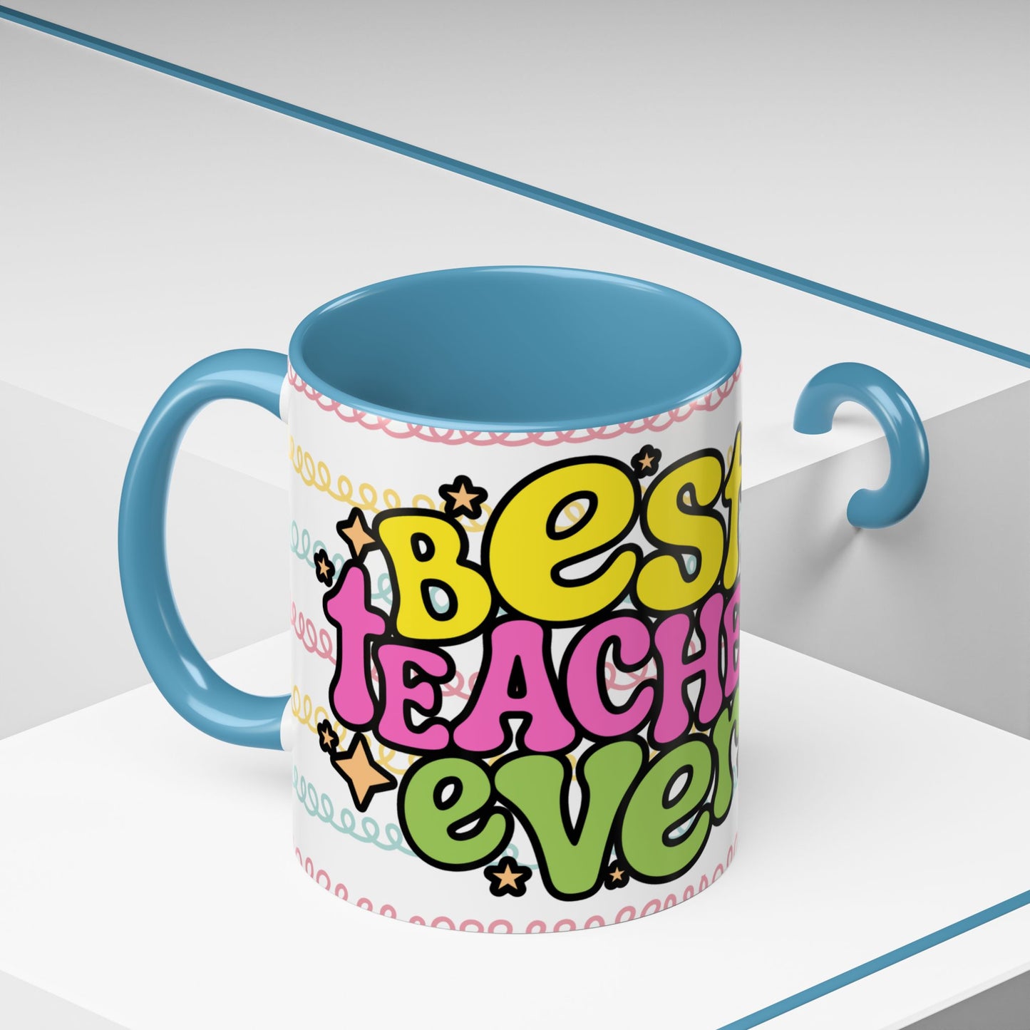 Colorful Teacher Appreciation- Best Teacher Ever Coffee Mug