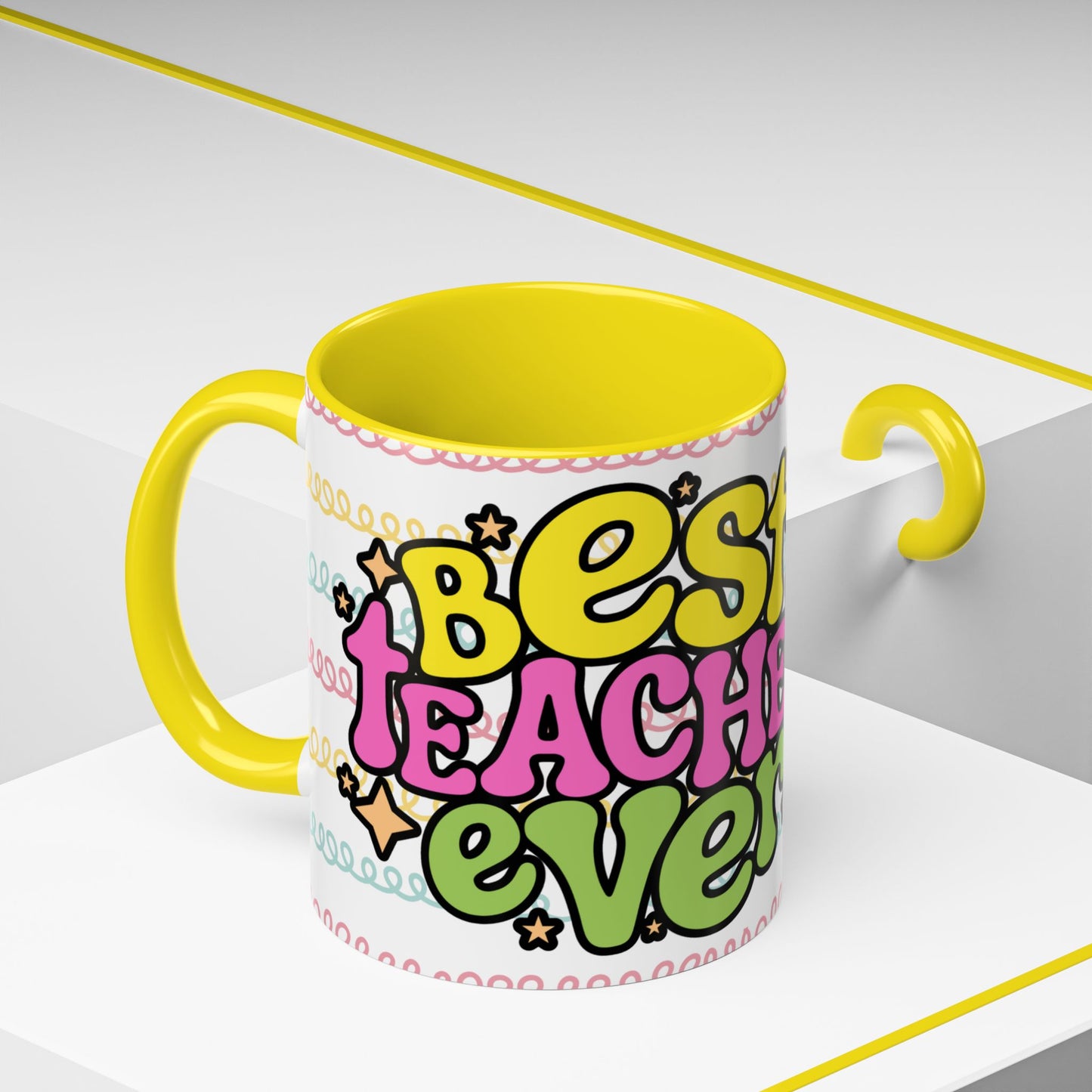 Colorful Teacher Appreciation- Best Teacher Ever Coffee Mug