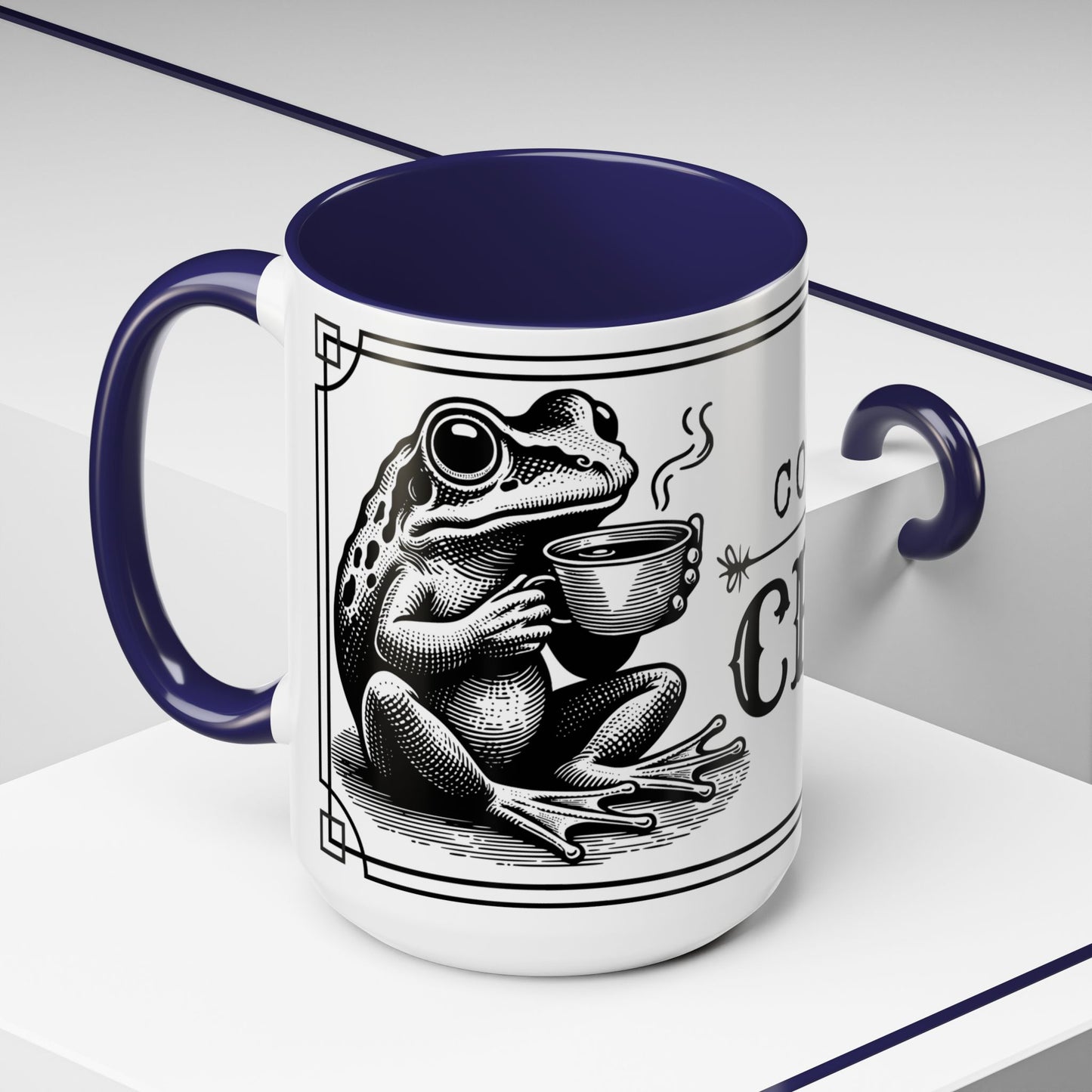 Coffee Mug - 'Coffee or Croak' Frog Design