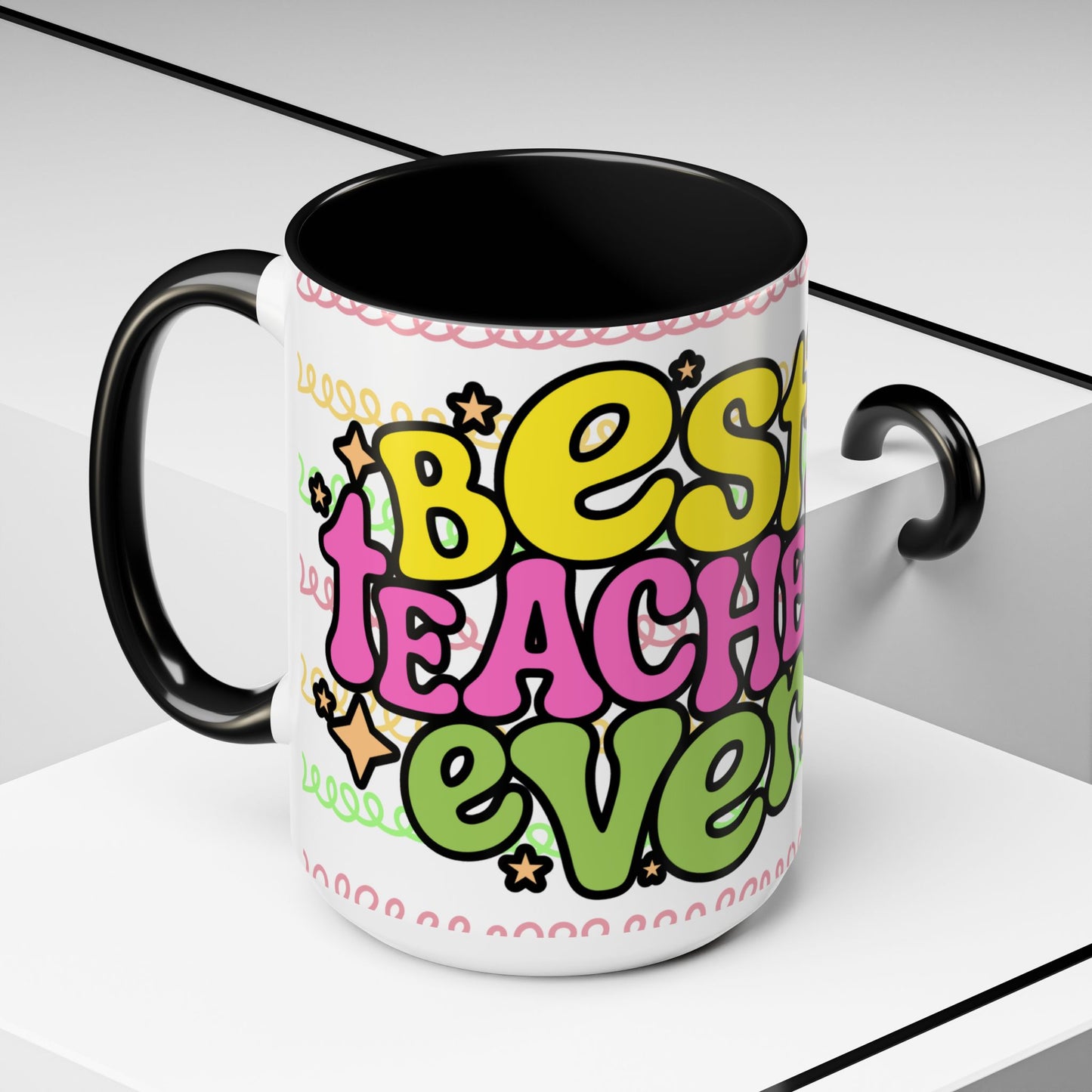 Colorful Teacher Appreciation- Best Teacher Ever Coffee Mug