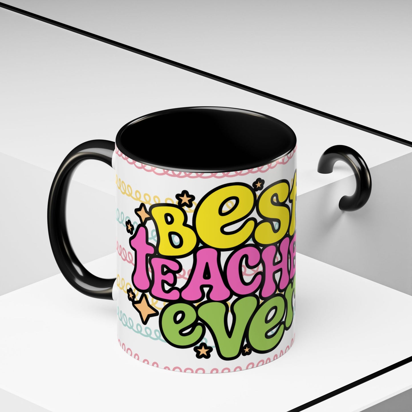 Colorful Teacher Appreciation- Best Teacher Ever Coffee Mug