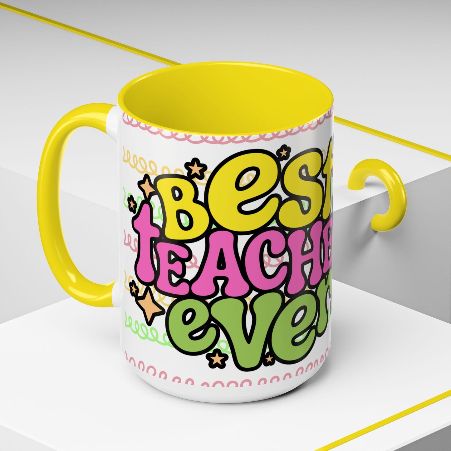 Colorful Teacher Appreciation- Best Teacher Ever Coffee Mug