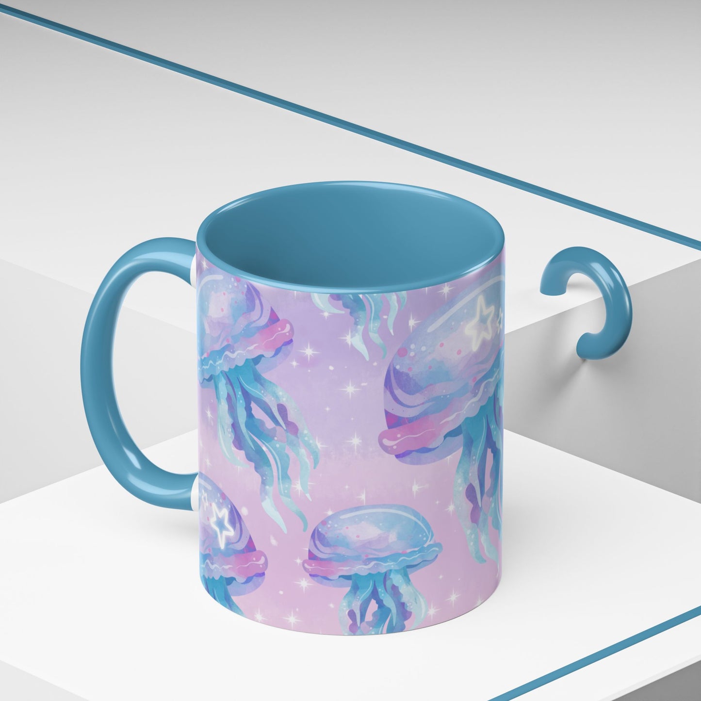 Magical Jellyfish Coffee Mug - 11oz & 15oz | Ocean-Inspired Design