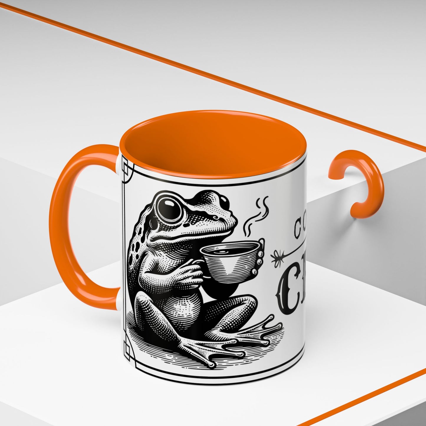 Coffee Mug - 'Coffee or Croak' Frog Design