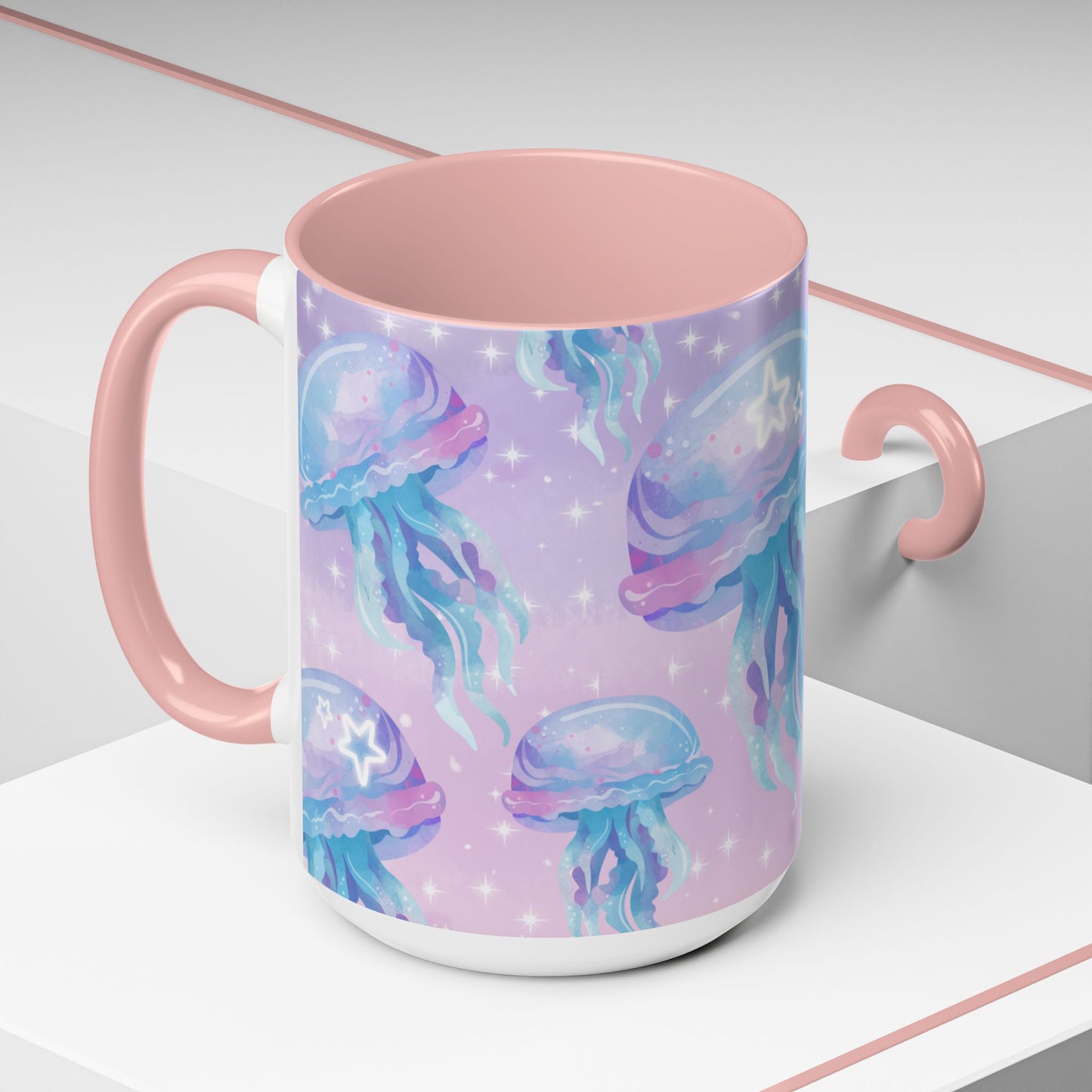 Magical Jellyfish Coffee Mug - 11oz & 15oz | Ocean-Inspired Design