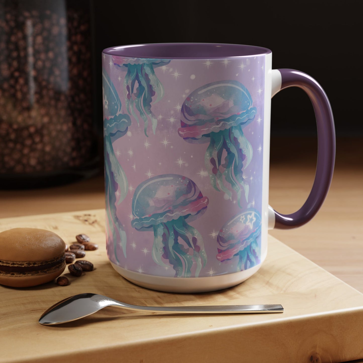 Magical Jellyfish Coffee Mug - 11oz & 15oz | Ocean-Inspired Design
