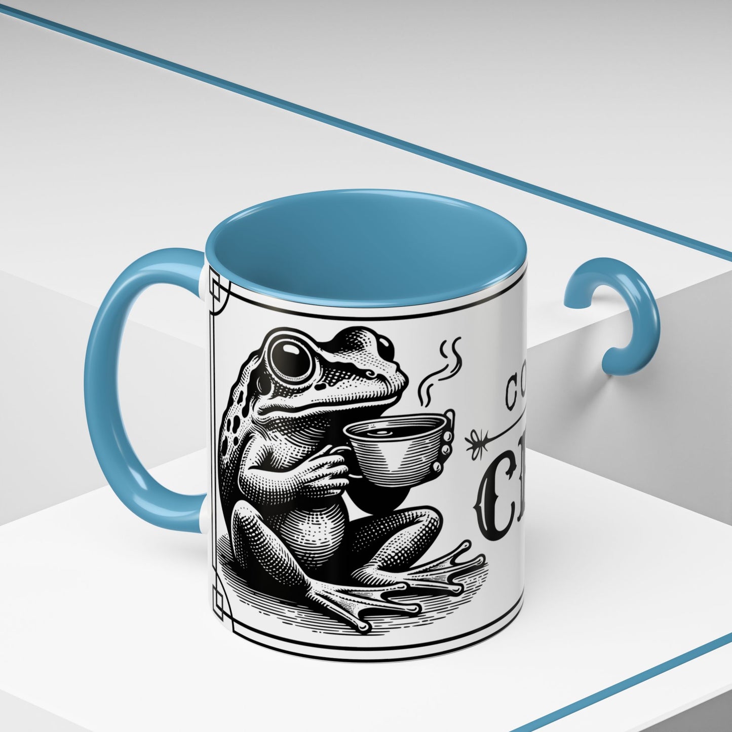 Coffee Mug - 'Coffee or Croak' Frog Design