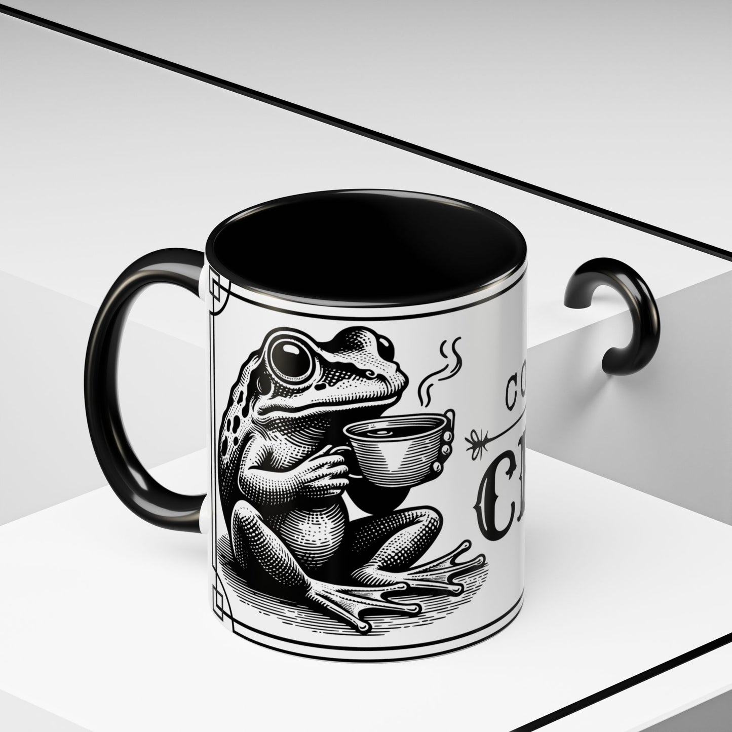 Coffee Mug - 'Coffee or Croak' Frog Design