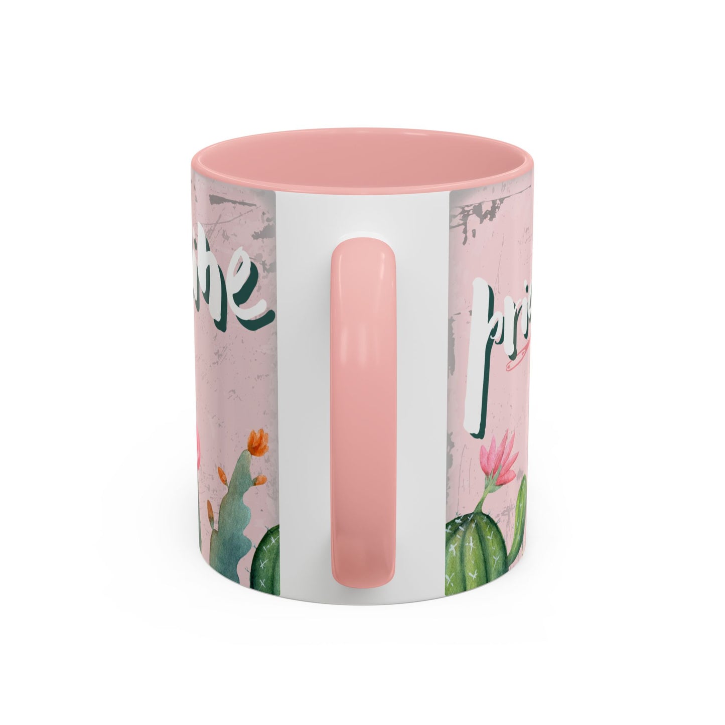 Cactus Accent Coffee Mug - "Prickly before Caffeine" - Perfect for Plant Lovers & Coffee Enthusiasts