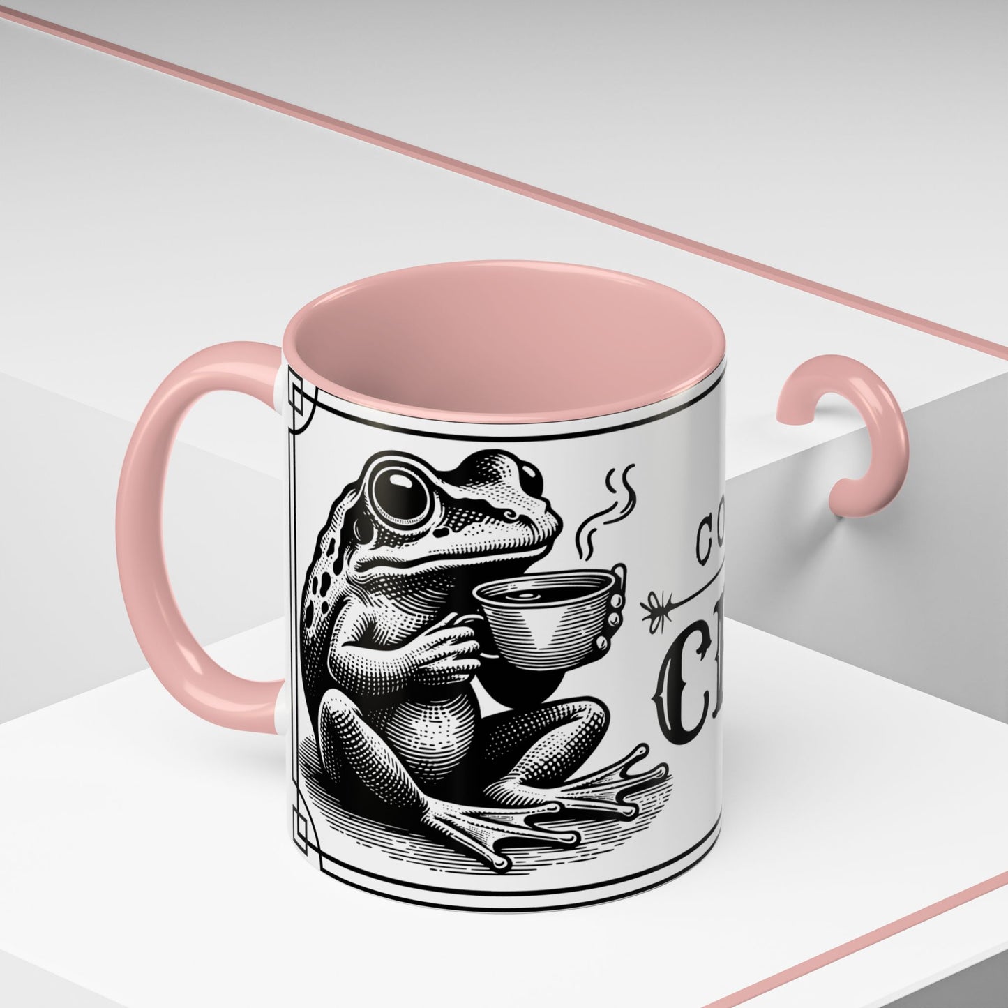 Coffee Mug - 'Coffee or Croak' Frog Design