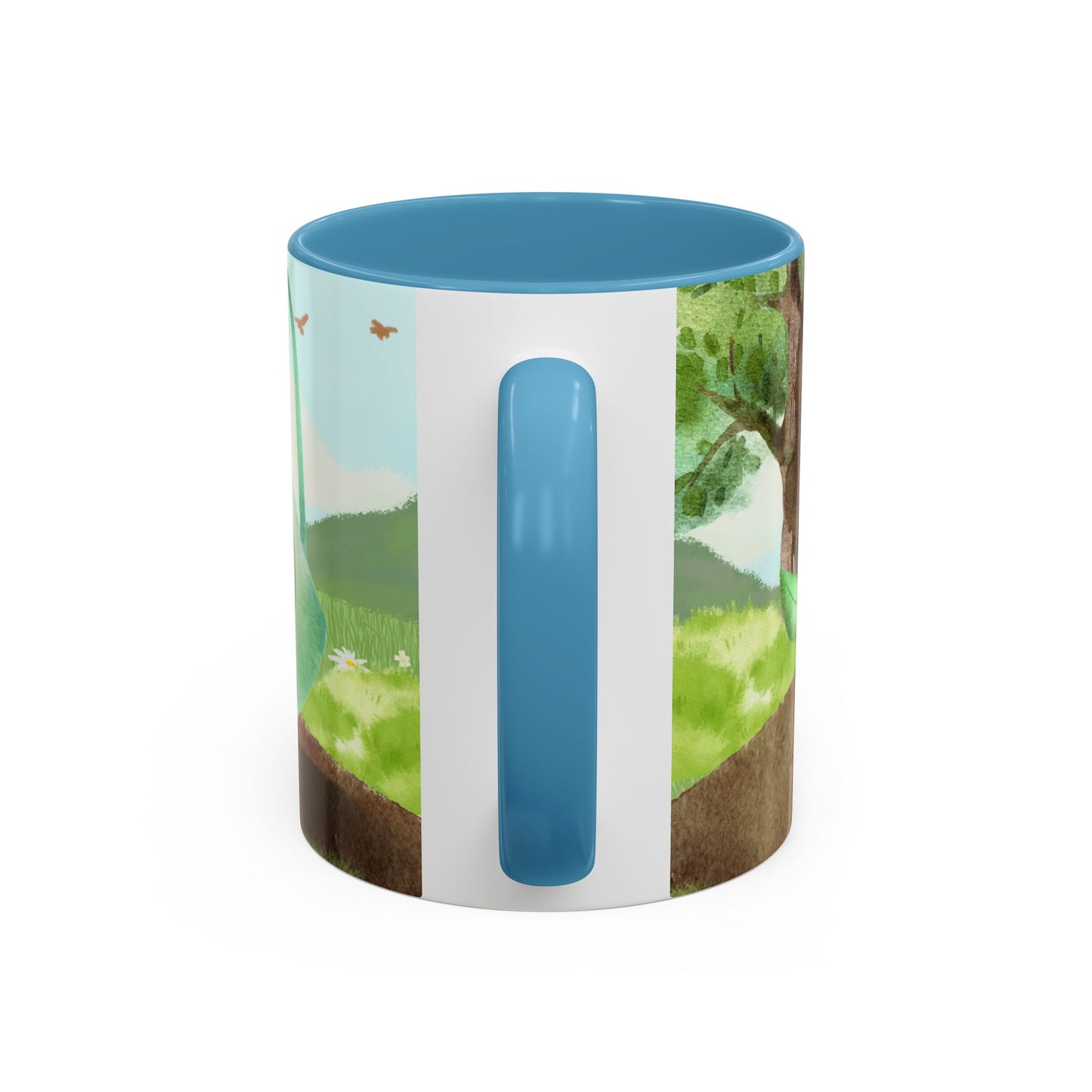 Learn and Grow Accent Coffee Mug - 11oz & 15oz | Nature-Inspired Design for Garden Lovers