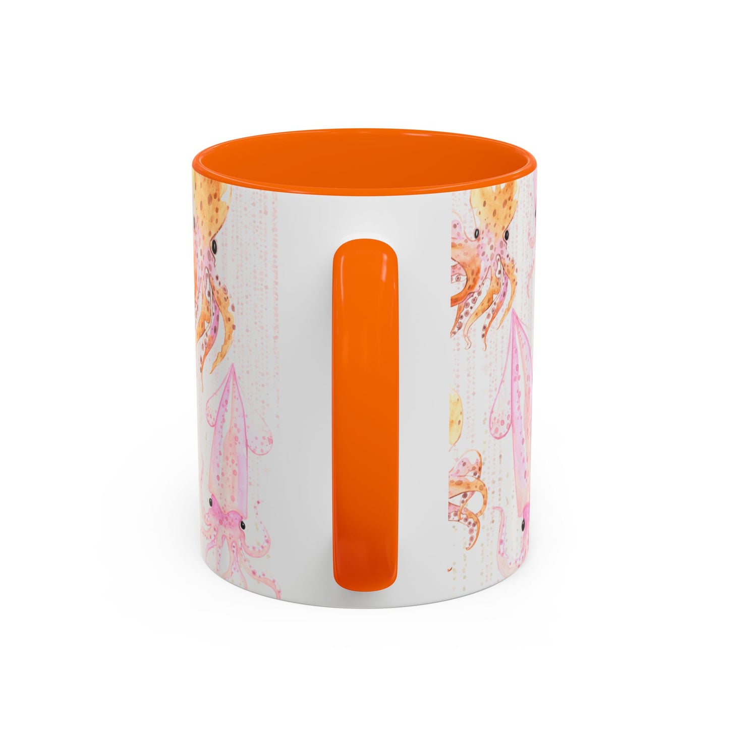 Whimsical Octopus & Squid Accent Coffee Mug - 11 & 15oz - Perfect for Sea Lovers
