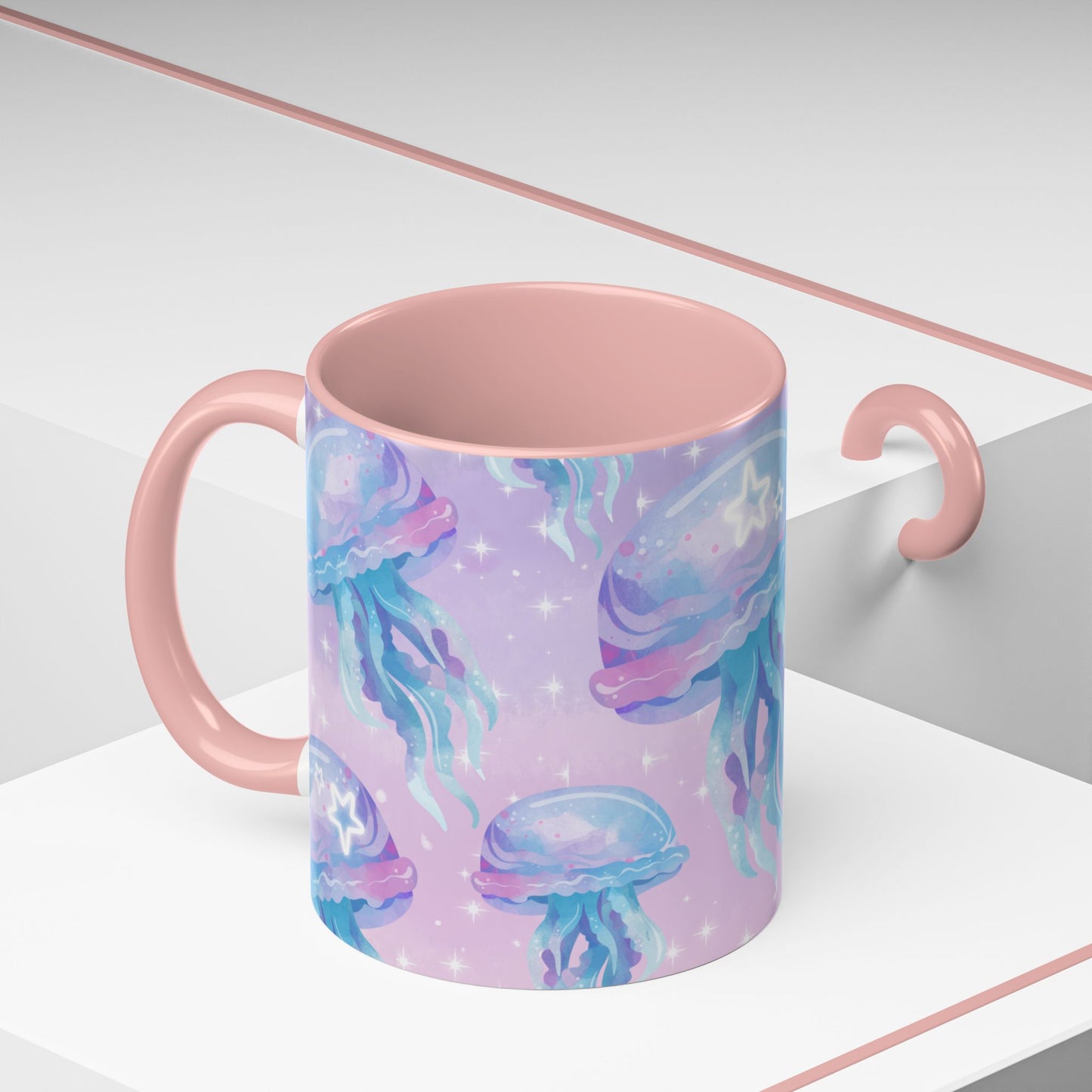 Magical Jellyfish Coffee Mug - 11oz & 15oz | Ocean-Inspired Design