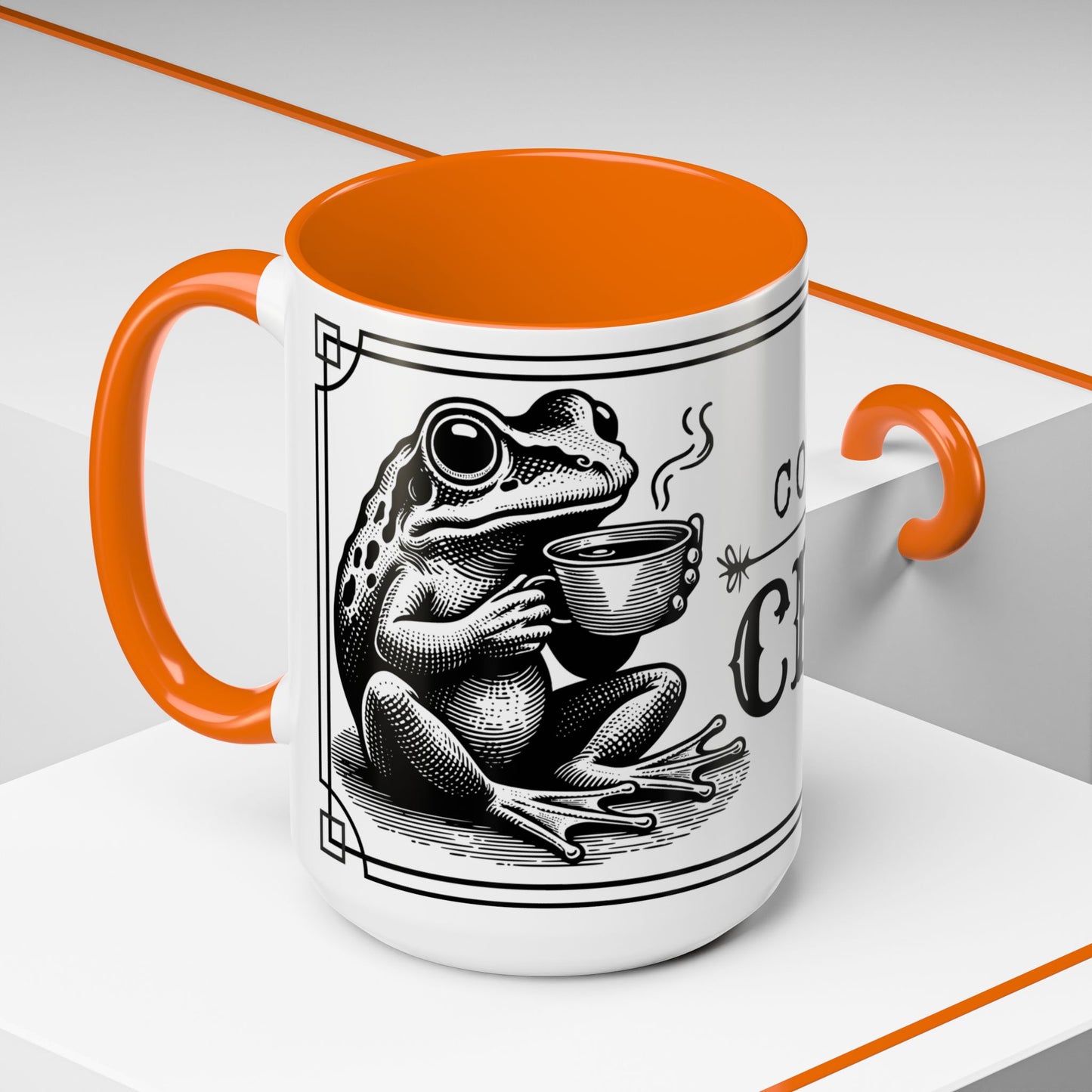 Coffee Mug - 'Coffee or Croak' Frog Design