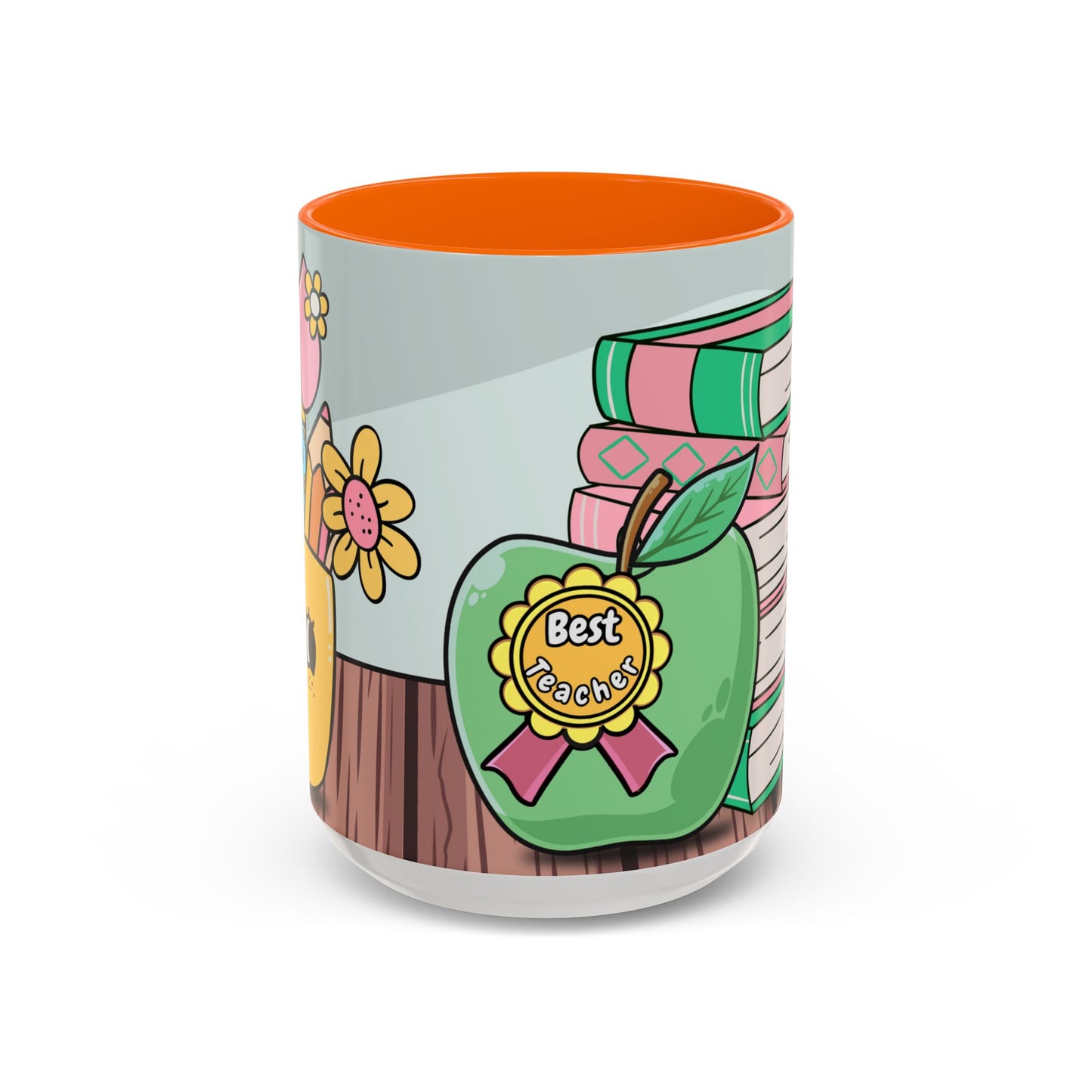 Best Teacher Accent Coffee Mug - Unique Gift for Educators, Teacher Appreciation Day, Back to School, Personalized Coffee Cup, Home