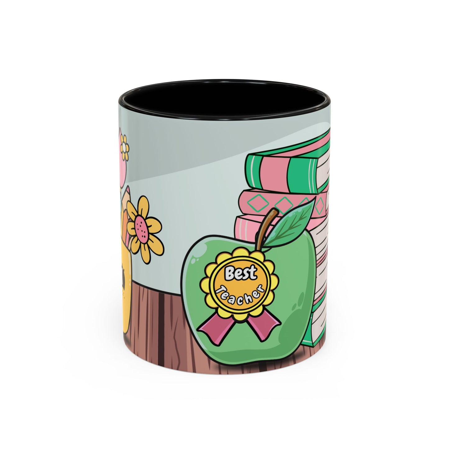 Best Teacher Accent Coffee Mug - Unique Gift for Educators, Teacher Appreciation Day, Back to School, Personalized Coffee Cup, Home