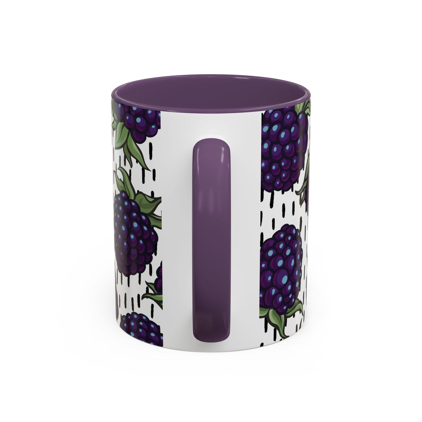 Blackberry Design Accent Coffee Mug - Perfect for Berry Lovers!