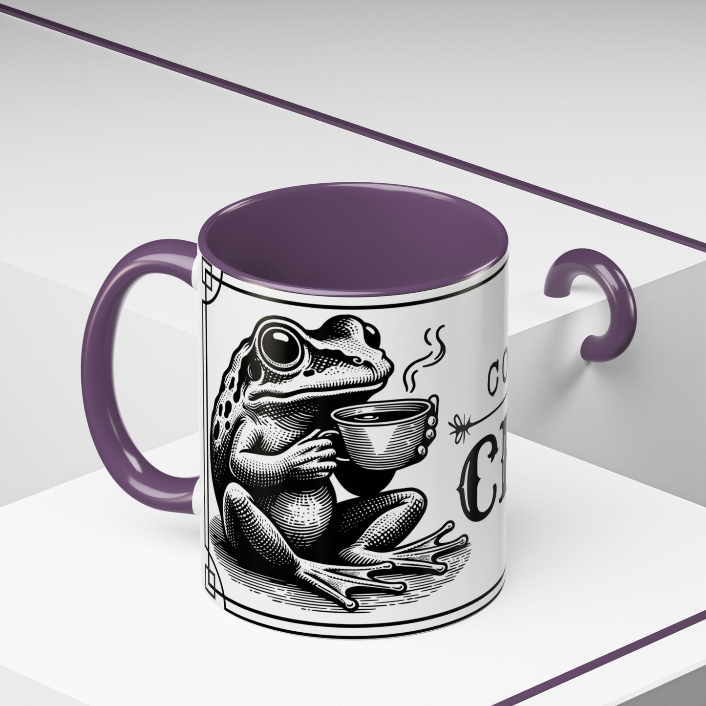 Coffee Mug - 'Coffee or Croak' Frog Design