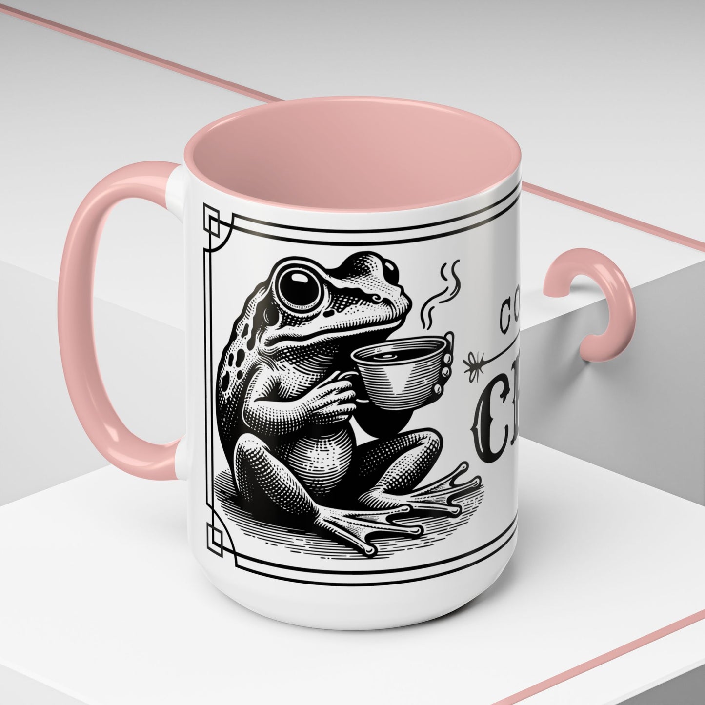 Coffee Mug - 'Coffee or Croak' Frog Design