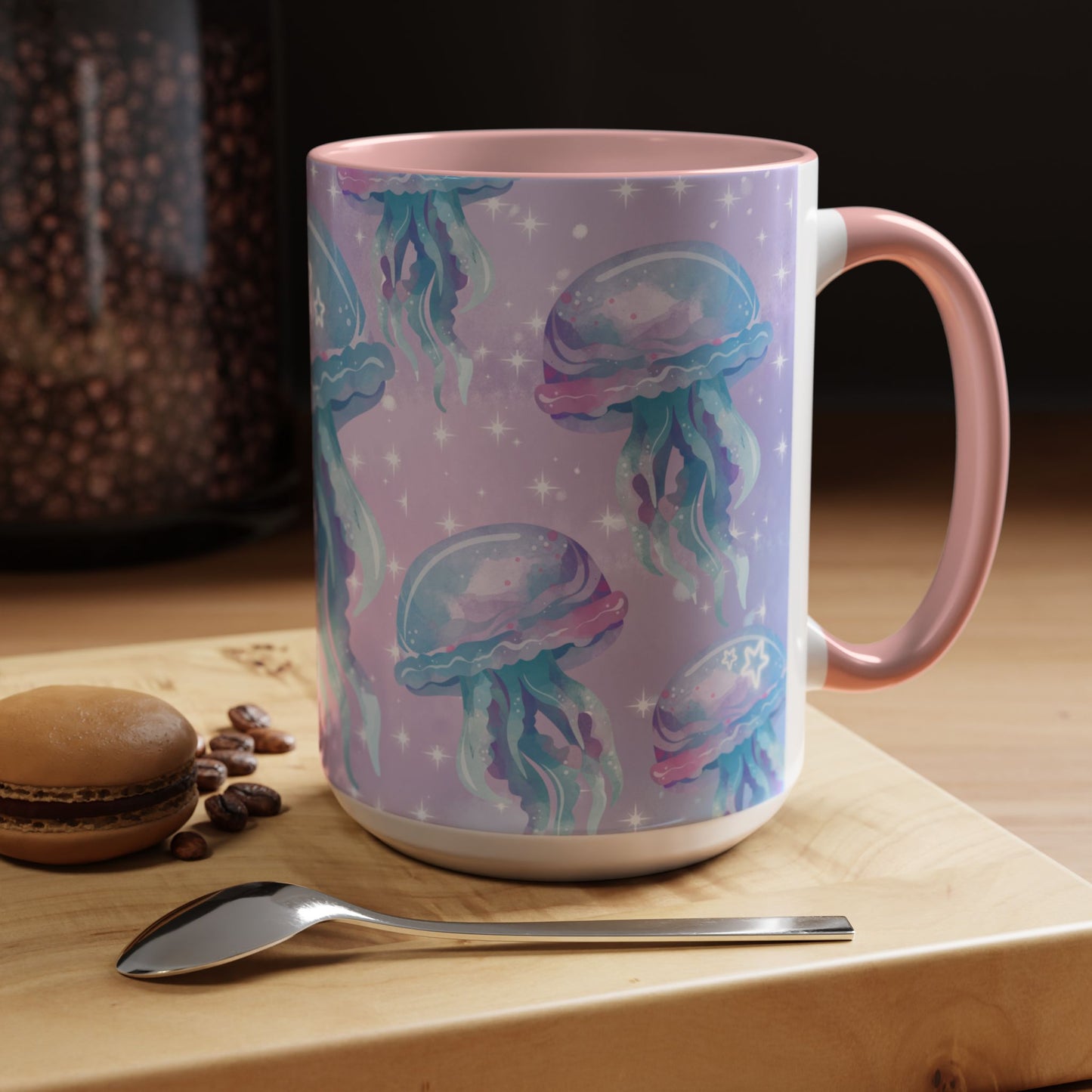 Magical Jellyfish Coffee Mug - 11oz & 15oz | Ocean-Inspired Design
