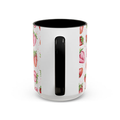 Strawberry Accent Coffee Mug – Fun Mug for Berry Lovers