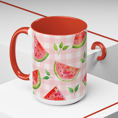 Watermelon Print Color Pop Coffee Mug (11, 15oz)