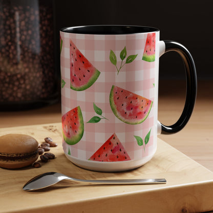 Watermelon Print Color Pop Coffee Mug (11, 15oz)