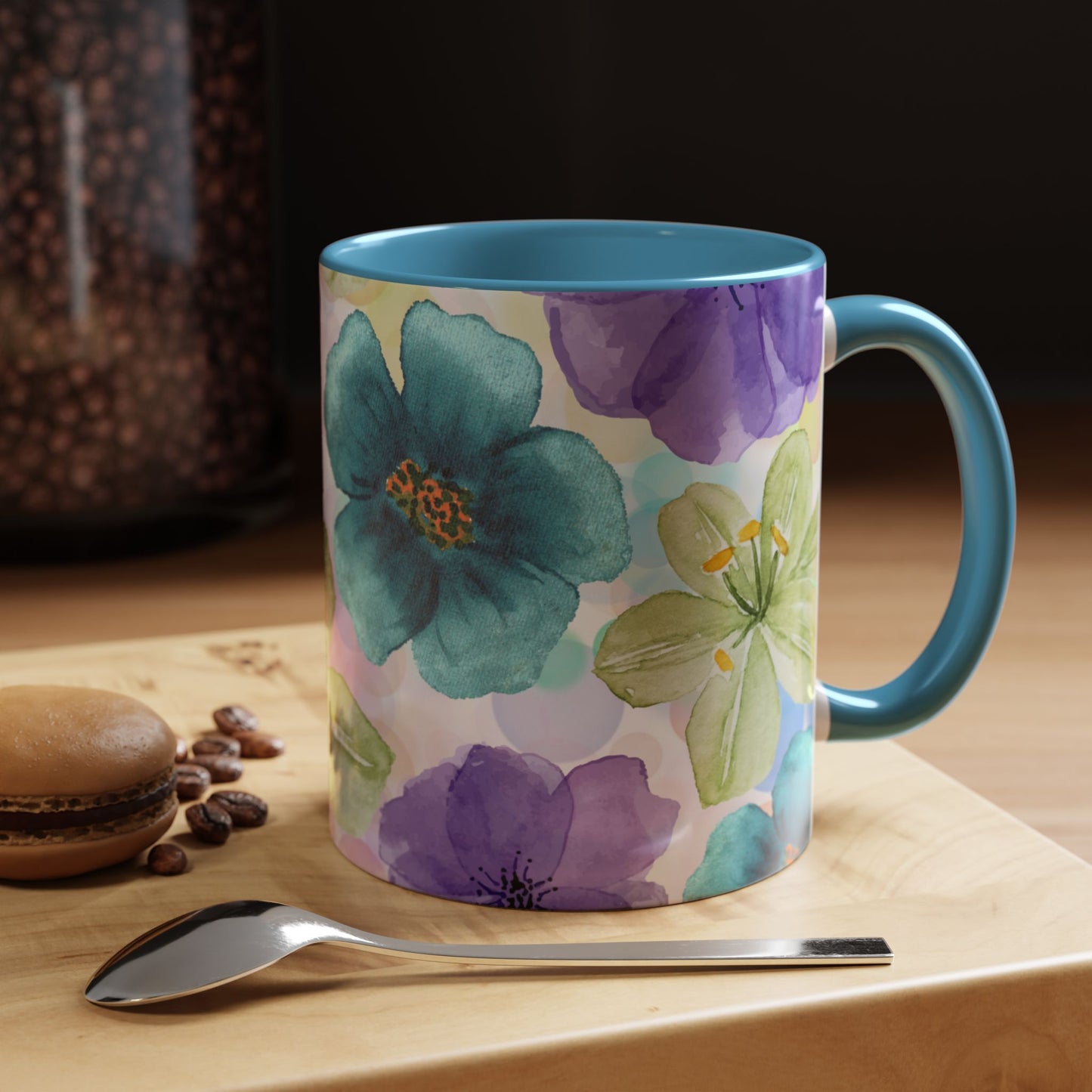Vibrant Floral Accent Coffee Mug | Perfect for Garden Lovers & Spring Gifts | 11 & 15oz