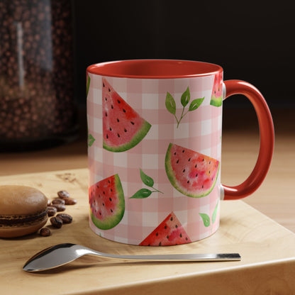 Watermelon Print Color Pop Coffee Mug (11, 15oz)
