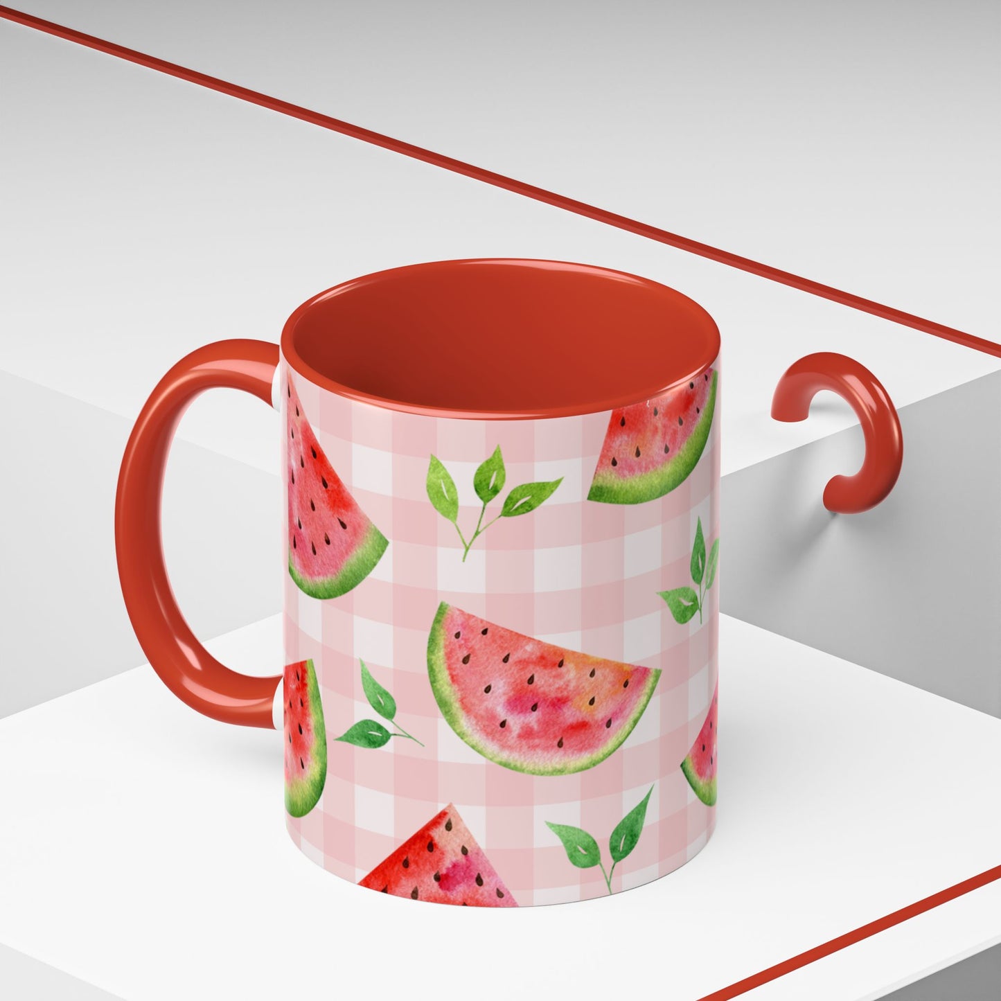 Watermelon Print Color Pop Coffee Mug (11, 15oz)