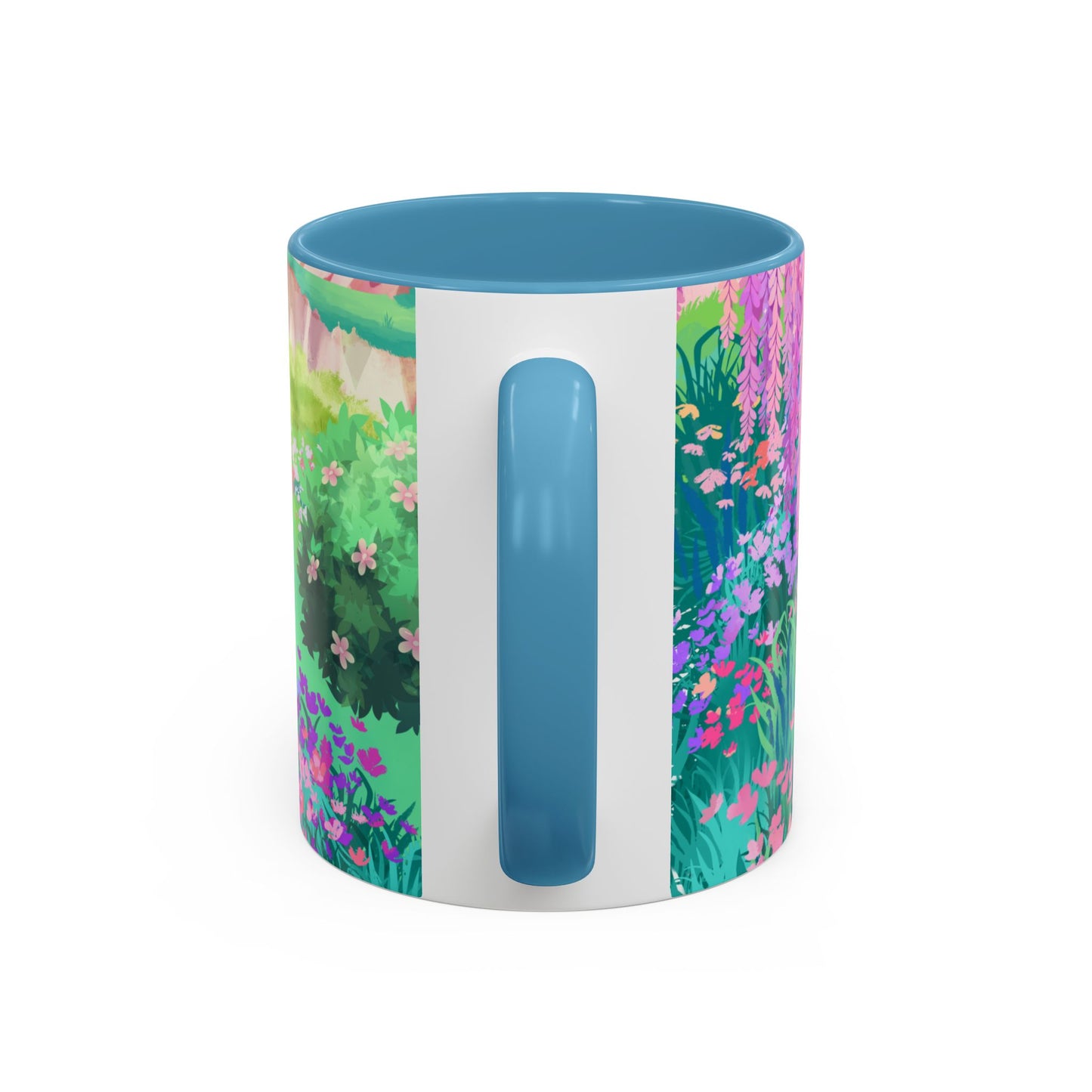 Floral Garden Accent Coffee Mug - Vibrant Nature Design for Home & Gifts
