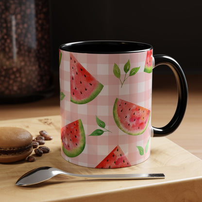 Watermelon Print Color Pop Coffee Mug (11, 15oz)