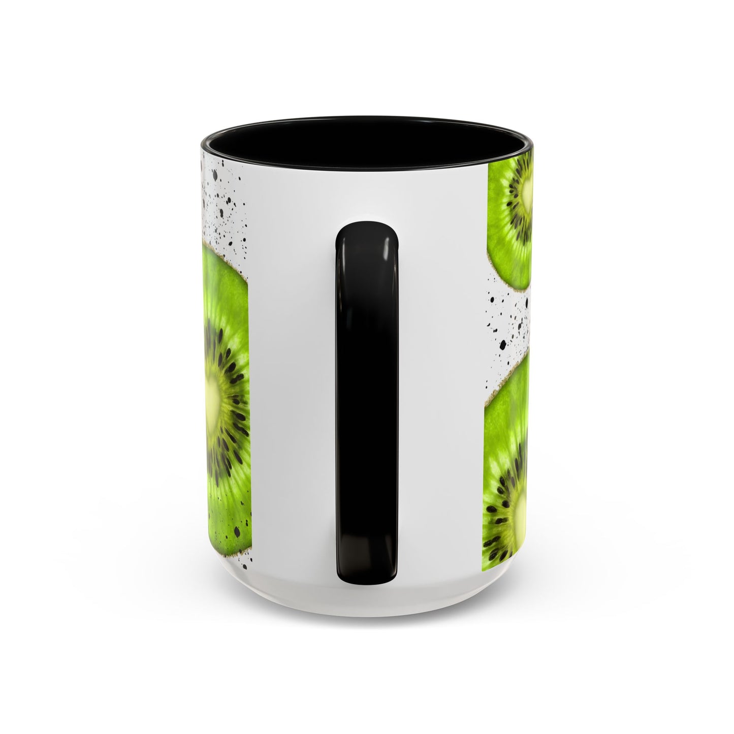 Kiwi Slice Accent Coffee Mug - Vibrant & Fun Drinkware for Fruit Lovers