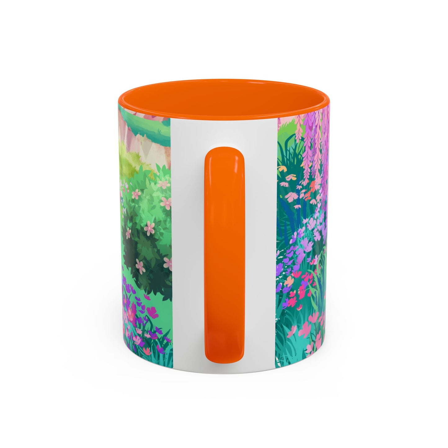 Floral Garden Accent Coffee Mug - Vibrant Nature Design for Home & Gifts