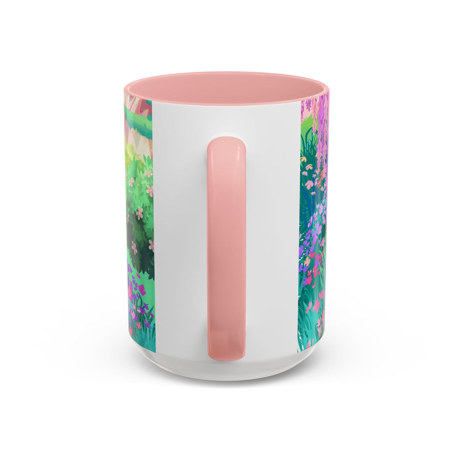 Floral Garden Accent Coffee Mug - Vibrant Nature Design for Home & Gifts