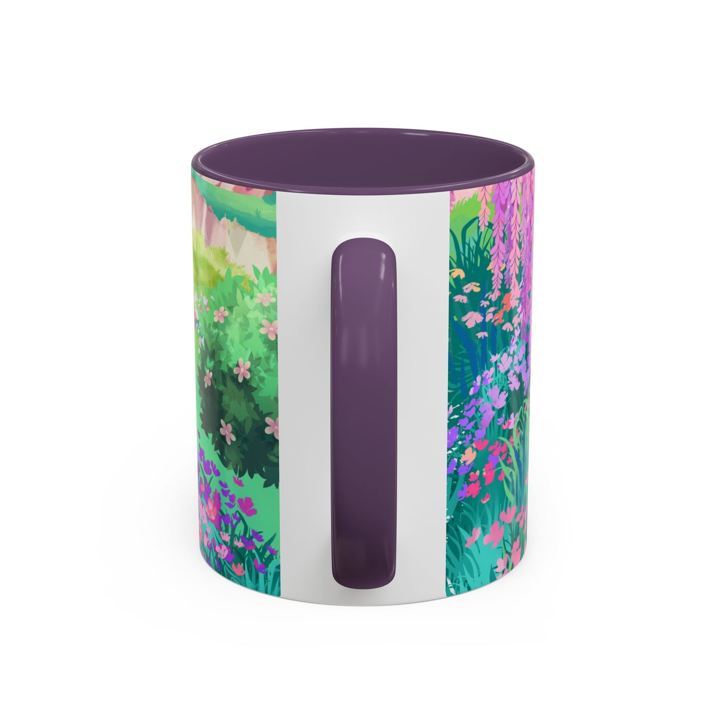 Floral Garden Accent Coffee Mug - Vibrant Nature Design for Home & Gifts