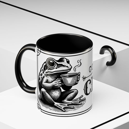 Coffee Mug - 'Coffee or Croak' Frog Design